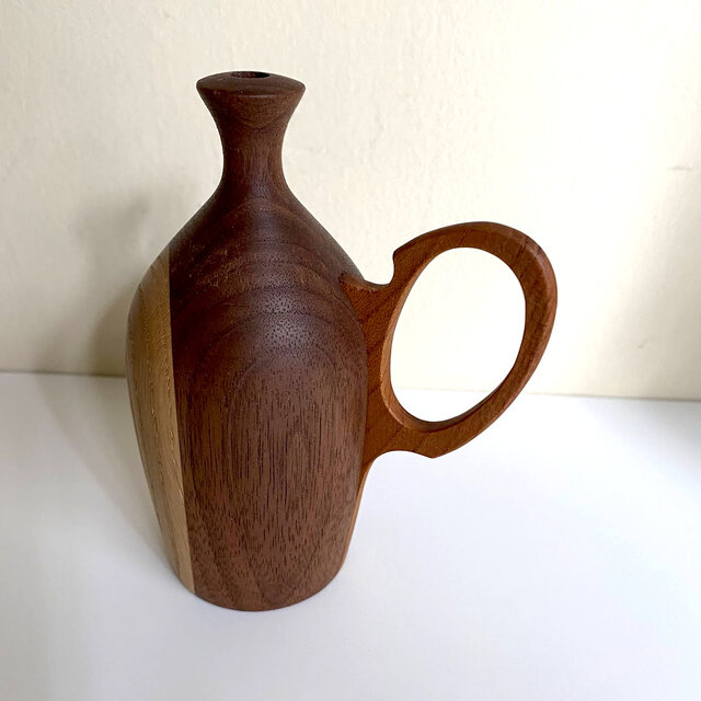 ドライフラワー用一輪挿し ウォールナット×オーク | iichi 日々の