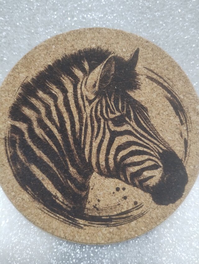 コースター　シマウマ