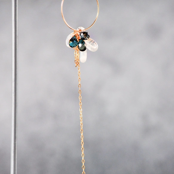 14kgf/スイスブルートパーズxロンドンブルートパーズ スライドチェーン