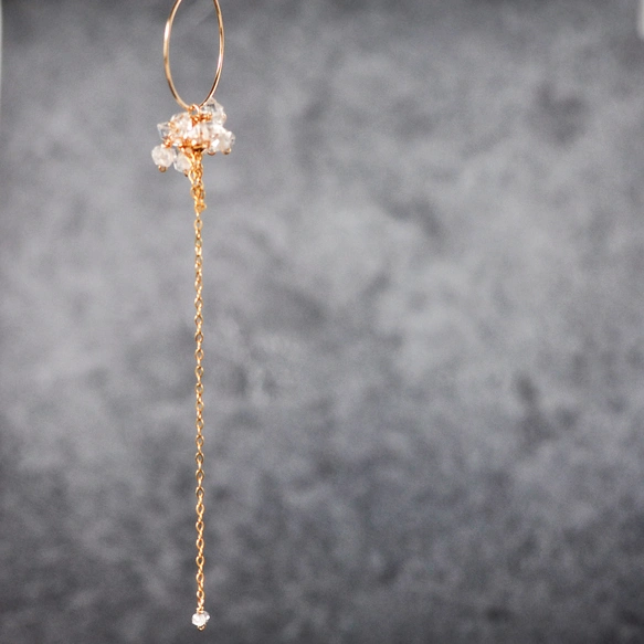 14kgf/スイスブルートパーズxロンドンブルートパーズ スライドチェーン