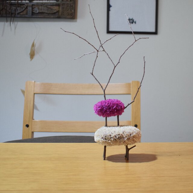 スターチスのミニチュアソファチェア