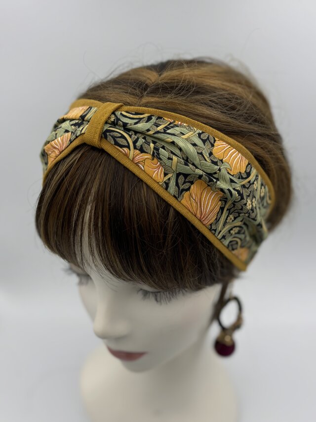 ⭐️capella⭐️ 細めのターバン　大人のターバン　カチューシャ風　リバーシブル