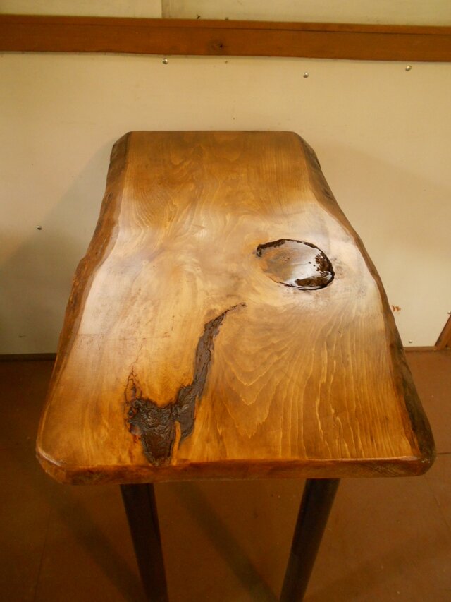 榧木（かやの木）アイアンテーブル 06-01 (テーブルのみ） | iichi