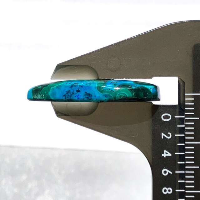 クリソコラマラカイト[131] 28x17mm 23Cts ルース ／天然石