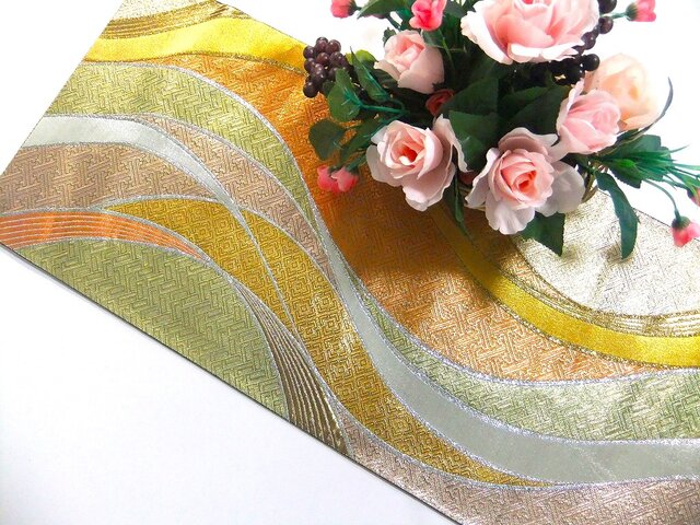 C507、値下‼️帯リメイク、インテリア、高級、豪華、テーブルセンター C507、値下‼️帯リメイク、インテリア、高級、豪華、テーブル