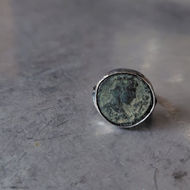 古代ローマ青銅貨シルバーリング#15〜15.5