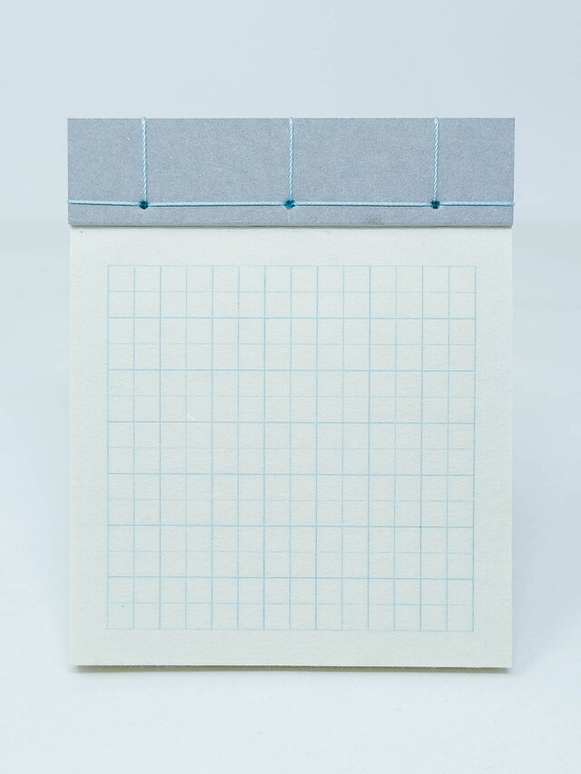 楚々　和綴じ帳Ｓサイズ　水縹（みずはなだ）