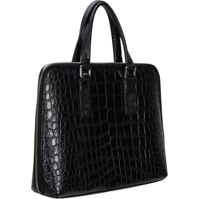 クロコダイル メンズ ビジネスバッグ 高級 ブリーフケース 2WAY