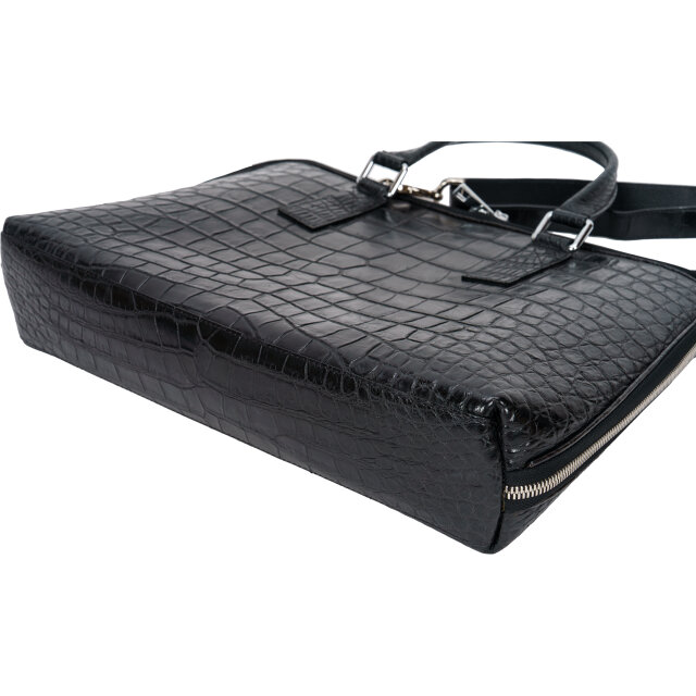 クロコダイル メンズ ビジネスバッグ 高級 ブリーフケース 2WAY