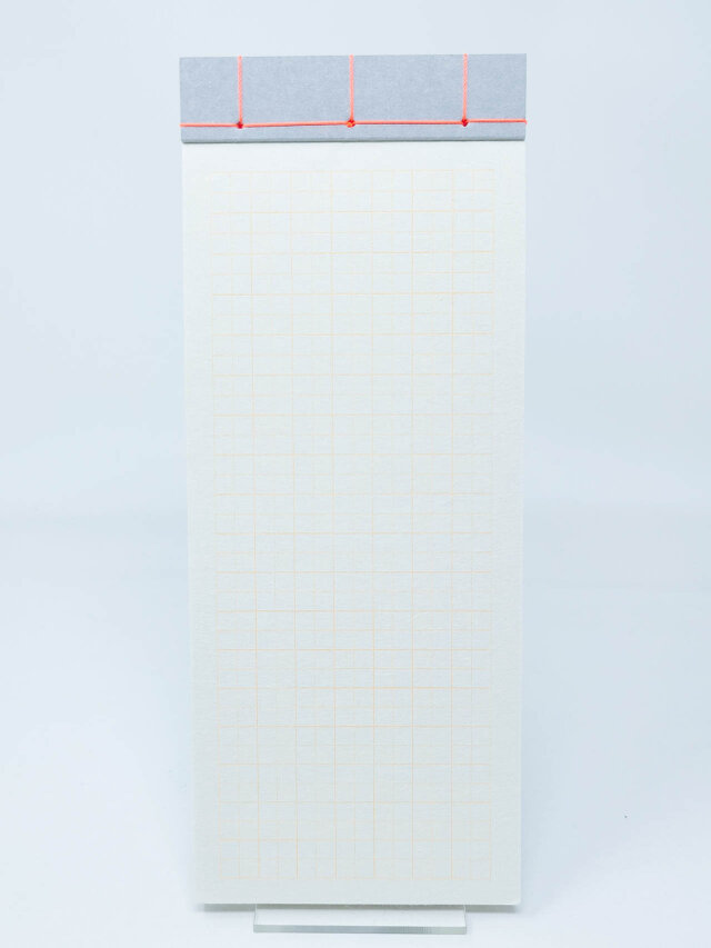 楚々　和綴じ帳Mサイズ　珊瑚（さんご）