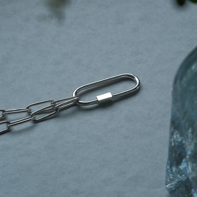 カラビナ ボールド ネックレス シルバー925 | iichi 日々の暮らしを
