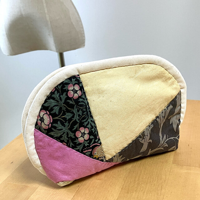 ハギレパッチワークキルト ポーチ 大 vol.2