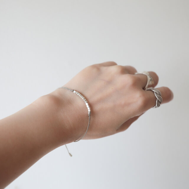 [m-BL013] Karen Silver Bracelet カレンシルバー 0031af69195513a41f65a4c6a0a0e5