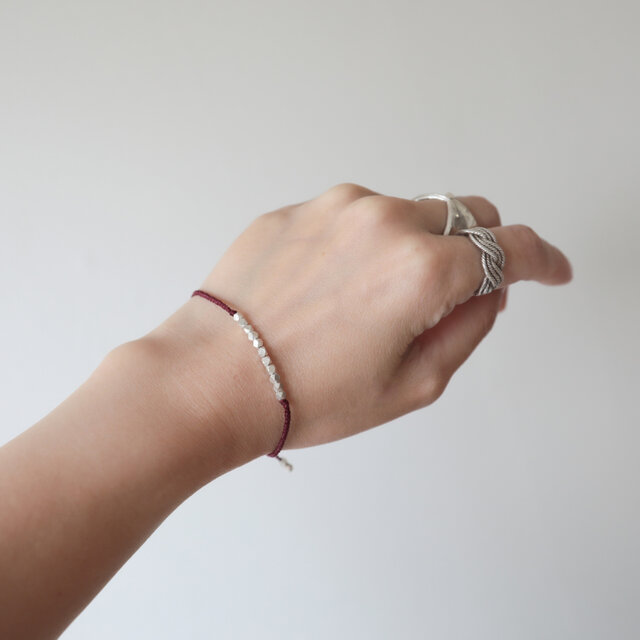 Karen silver bracelet / cut | iichi 日々の暮らしを心地よくする