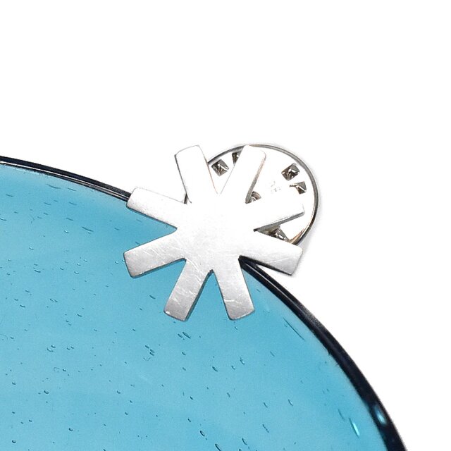 アスタリスク シルバー ピンブローチ（ピンバッチ）