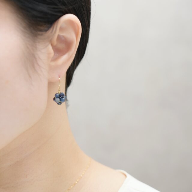 14kgfブルーオパライズドウッド・サファイアピアス/イヤリング 14kgfブルーオパライズドウッド・サファイアピアス/イヤリング 2025年