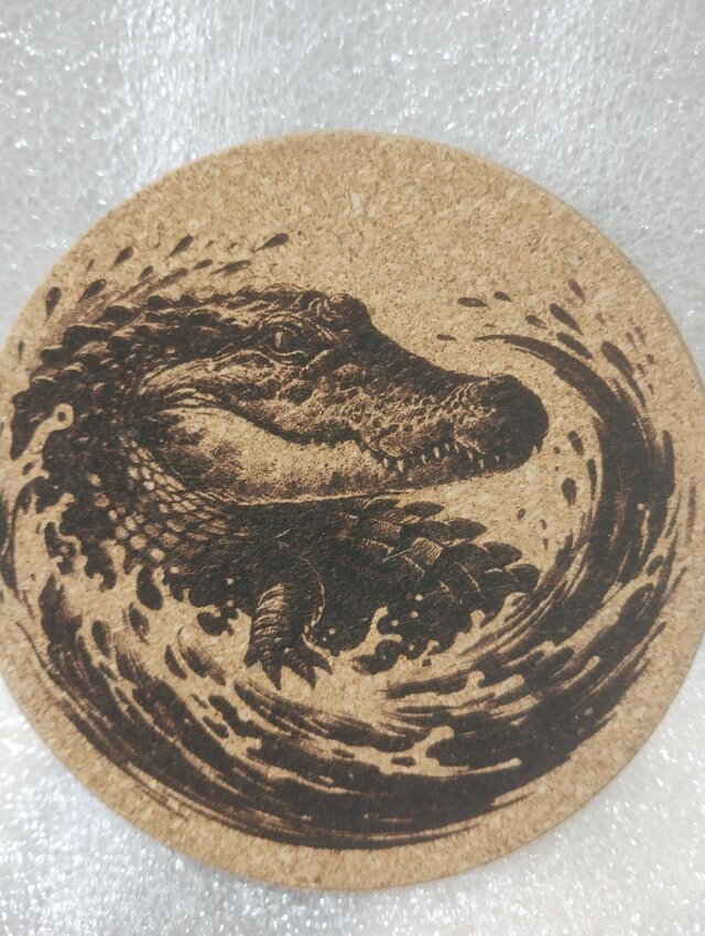 コースター　ワニ