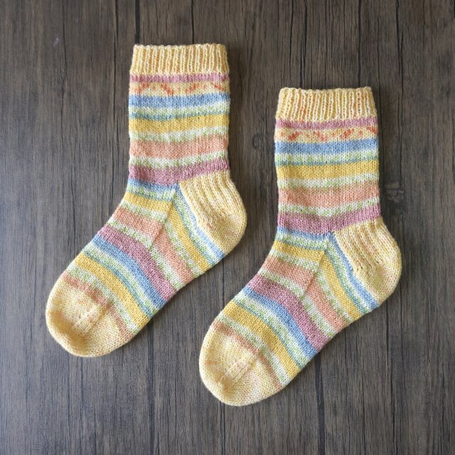 手編みの靴下