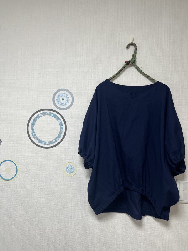 着心地のよい日常服　オーガニックキャニオンコットン　ネイビー