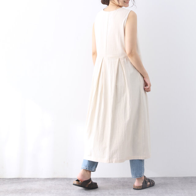 裾上げ無料♪サイズオーダー可♪ 26色展開 コットン ノースリーブ