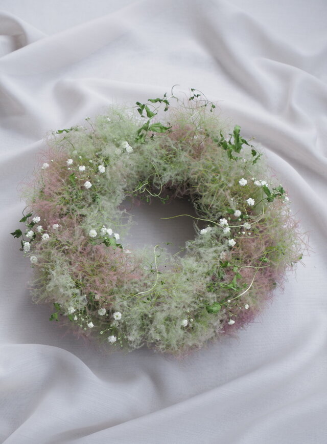 ふんわりスモークツリーリース26cm