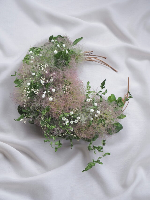 ふんわりスモークツリーリース27cm