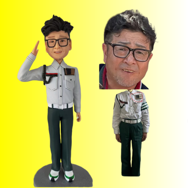 オーダーメイド 似顔絵 フィギュア 男性|写真 から フィギュア|自分の人形を作る|名入れギフト 上司 誕生日 退職