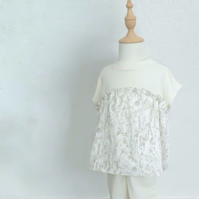 オーガニックコットン100% ドッキングTシャツパジャマ上下セット