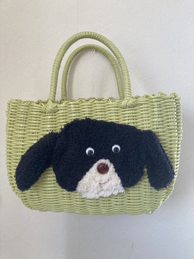 カゴバッグ 犬①