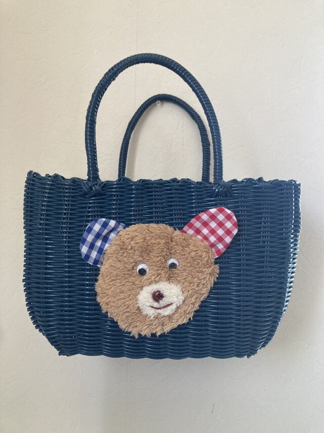 カゴバッグ くま①