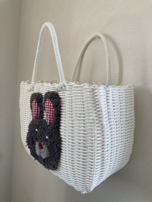 カゴバッグ うさぎ | iichi 日々の暮らしを心地よくするハンドメイドや