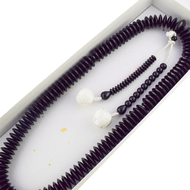 天台宗　大平　黒檀　正式数珠　男性用　京都 　京念珠　JUA77　