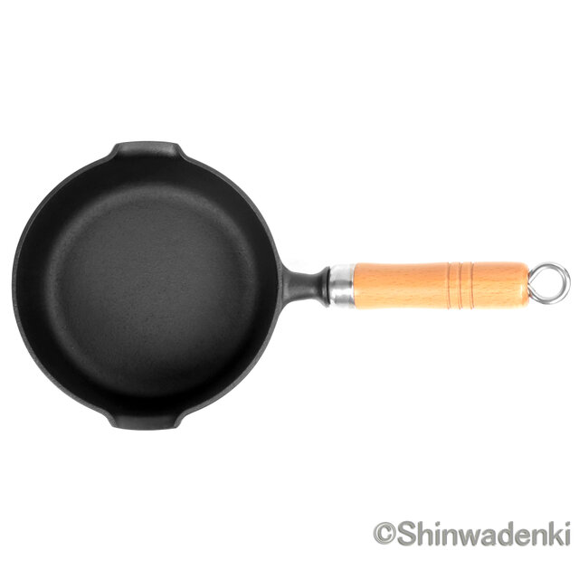 南部鉄器 鉄鍋 天ぷら鍋 揚げ物鍋 ミルクパン 片手鍋16cm 日本製 ガス