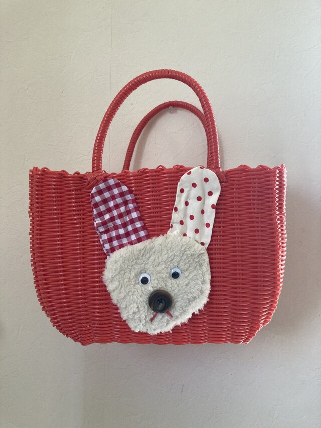 カゴバッグ　うさぎ②