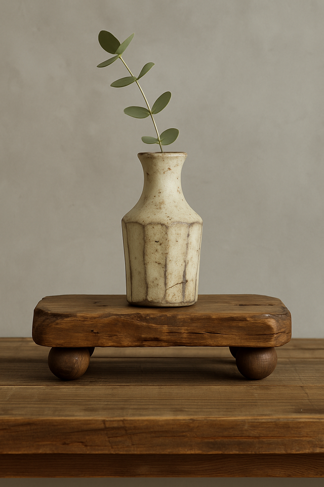 天然無垢材の小さな飾り台｜幅30cm・オイル仕上げ｜花台・インテリア台・カスタム可