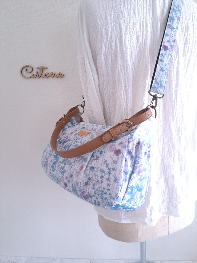 Shan様 リバティ スモールスザンナ ブルーラミネート 横長ワン