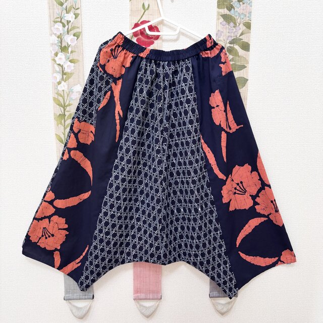 ✿もゆる✿センソユニコ✿ サルエルパンツ 赤い模様 サルエルパンツ PUNK-タータンチェック- | tenbo webshop