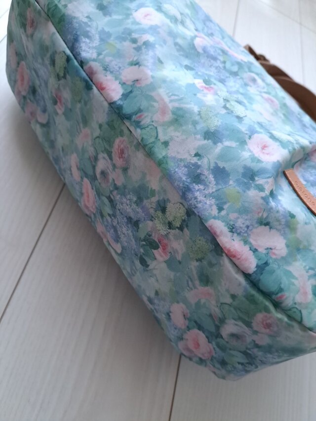 1点のみ♪ ハムステッドサマー グリーン タック入り通勤バッグ