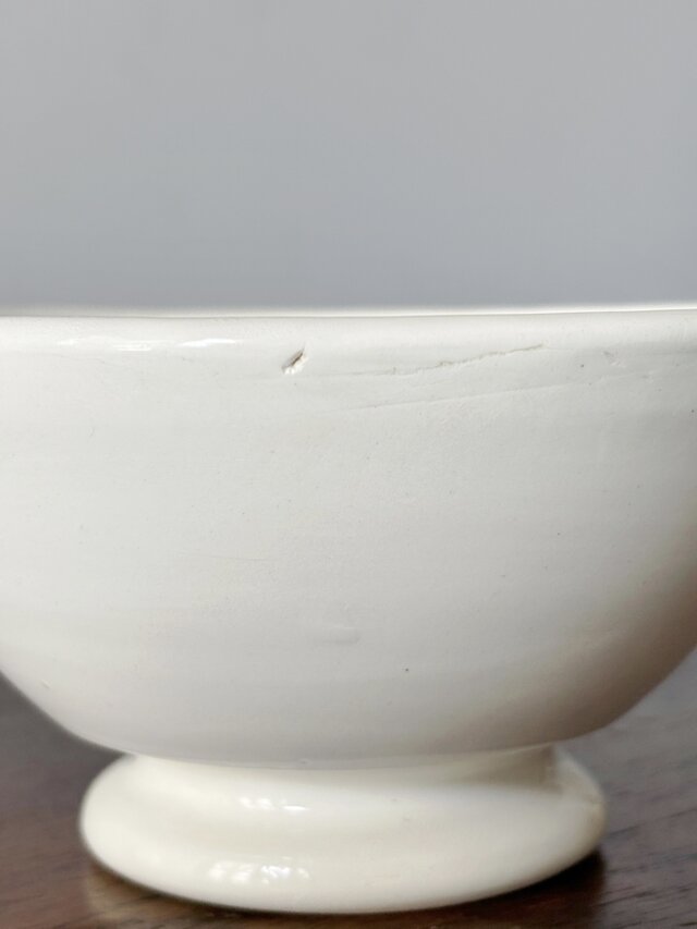 ディゴワン&サルグミンヌ 肉厚 白 カフェオレ ボウル φ13cm フランス