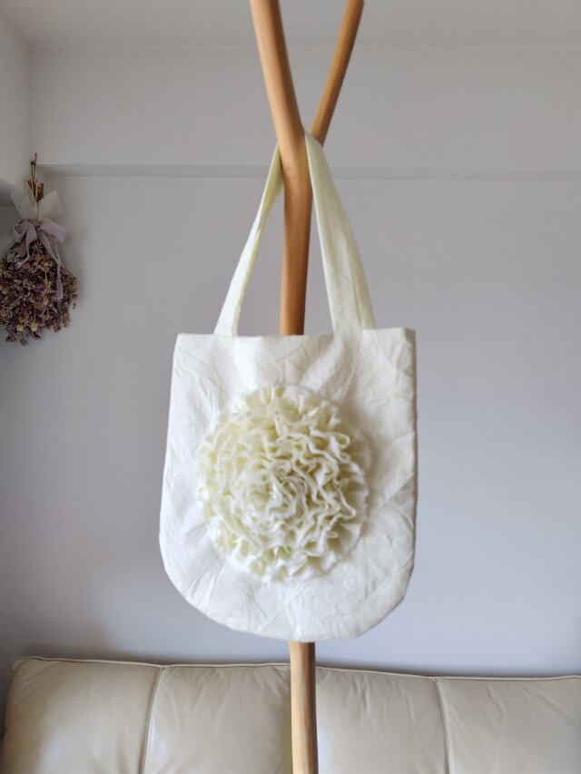 おはなの小さなおでかけバック＊ピスタチオクリーム＊