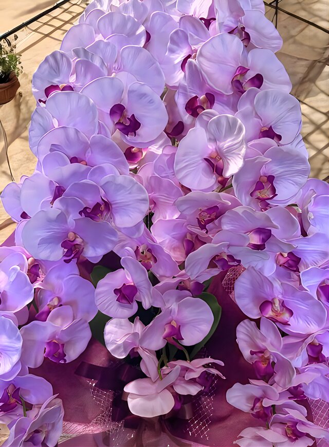 光触媒 人工観葉植物 ウォールグリーン フェイクグリーン 胡蝶蘭8550 