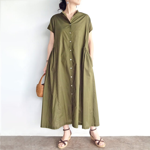 未使用級美品✨ケイミー ブルーエレナ ギャザーワンピース 洗える 希少サイズ15 271188-1.jpg