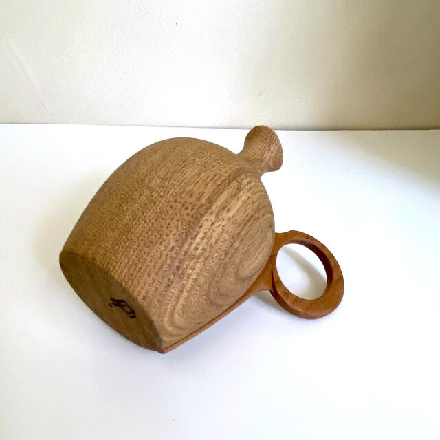 ドライフラワー用一輪挿し 高さ9.5cm タモ×チェリー | iichi 日々の