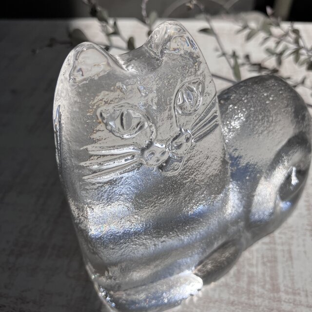 LISA LARSON リサ ラーソン　ガラスのボトル　猫 ヴィンテージLisa Larson リサ・ラーソン ROYAL KRONAネコ