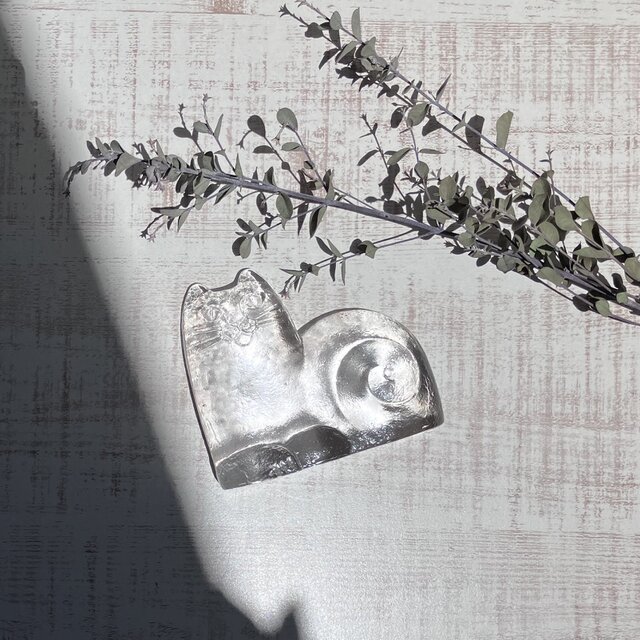 Lucinda Robertson ルシンダ・ロバートソン　作家もの　ガラス器 Lisa Larson / LION WITH BIRD | mother duck ONL