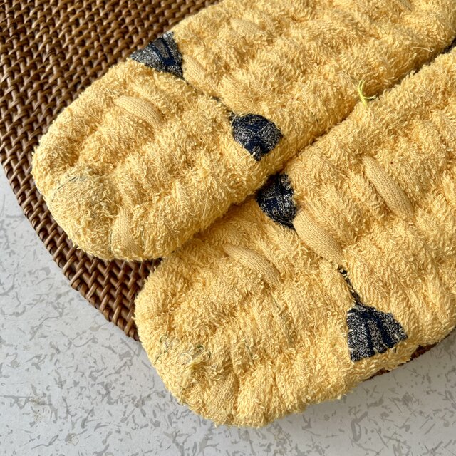 タオルの布ぞうり〈黄〉 | iichi 日々の暮らしを心地よくする