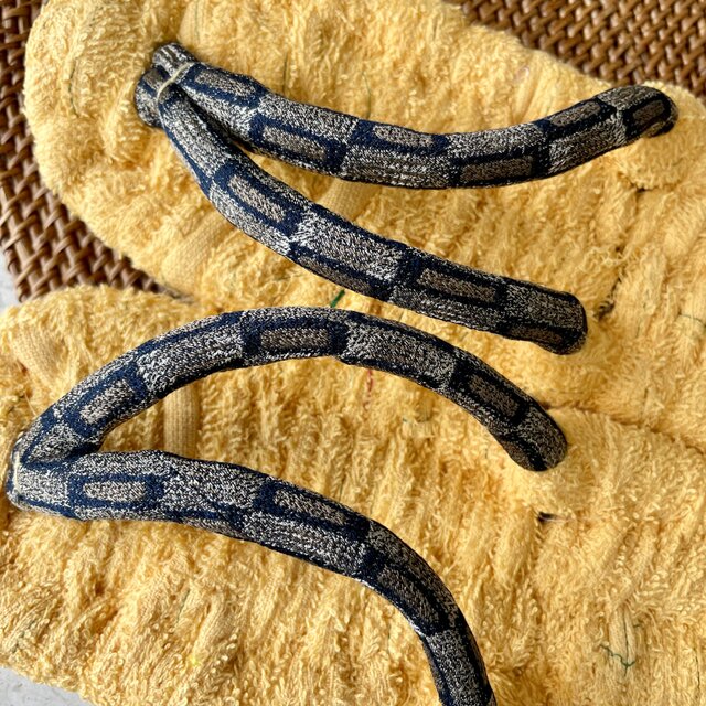 タオルの布ぞうり〈黄〉 | iichi 日々の暮らしを心地よくする