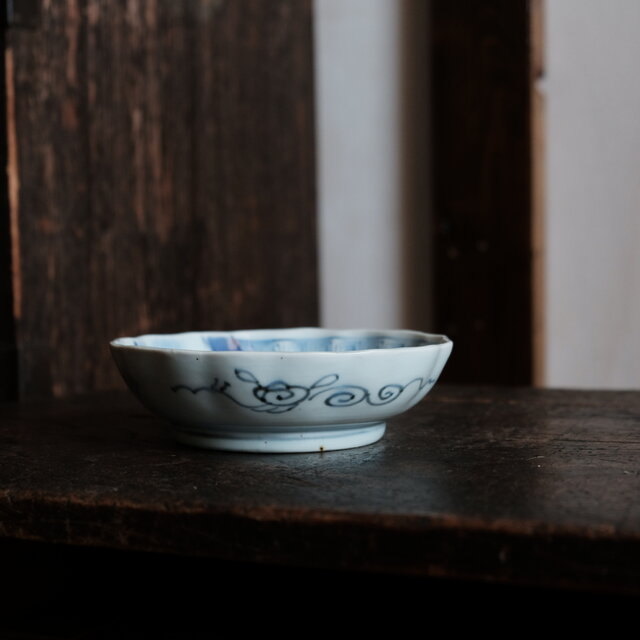 漢文と風景 伊万里 染付膾皿 骨董/antiques アンティーク和食器 古民家 雷文 江戸末期 | iichi 日々の暮らしを心地よくする ...