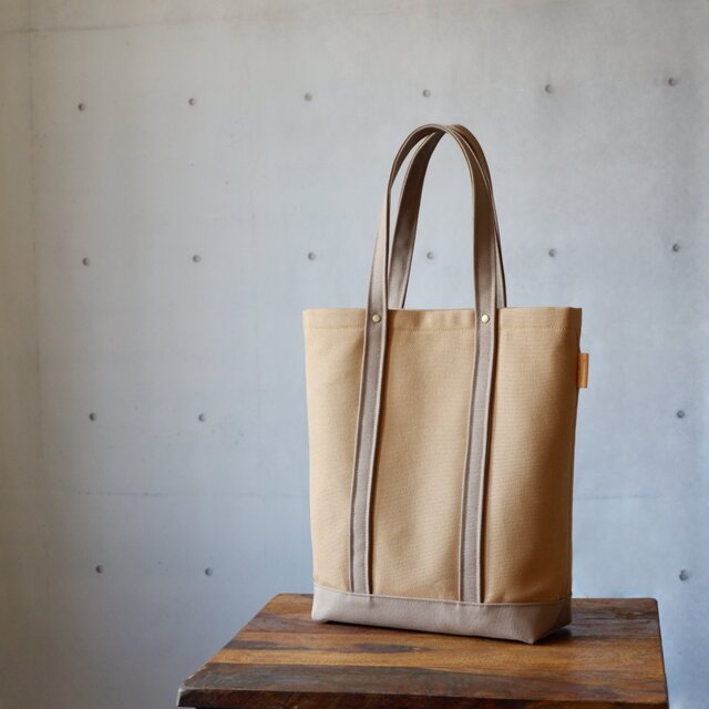 ベージュ　トートバッグ かなり綺麗 30cm ✨A4対応 肩掛け帆布トートバッグ（ベージュ） トートバッグ 03