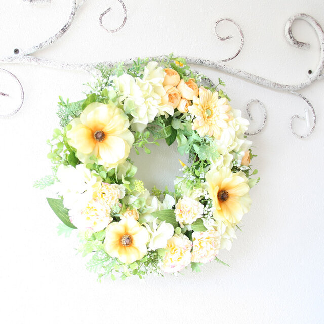 フラワー・リース ayu 専用＊size42✕37＊ハスの実 セピアカラーの大きなドライ